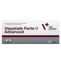 VetExpert Hepatiale Forte Advanced для підтримки та відновлення функцій печінки собак і кішок, 30 табл.