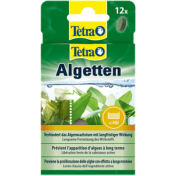 Засіб проти водоростей в акваріумі Tetra Algetten 12 таб./уп (на 120 л)