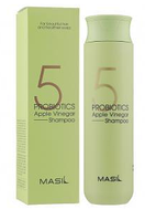 Мягкий бессульфатный шампунь с проботиками и яблочным уксусом Masil 5 Probiotics Apple Vinegar Shampoo 300 мл