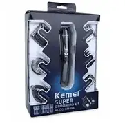 Професійна бездротова акумуляторна машинка триммер для стрижки волосся Kemei 11в1 КМ-600, фото 9