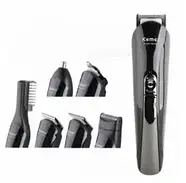 Професійна бездротова акумуляторна машинка триммер для стрижки волосся Kemei 11в1 КМ-600, фото 4