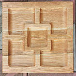 Менажниця квадратна 30 × 30 см (бук, черешня, дуб.), фото 2