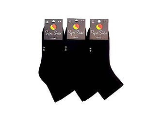 Шкарпетки S_200 однотон махра (чорний) р.41-44 12пар ТМ Super Socks