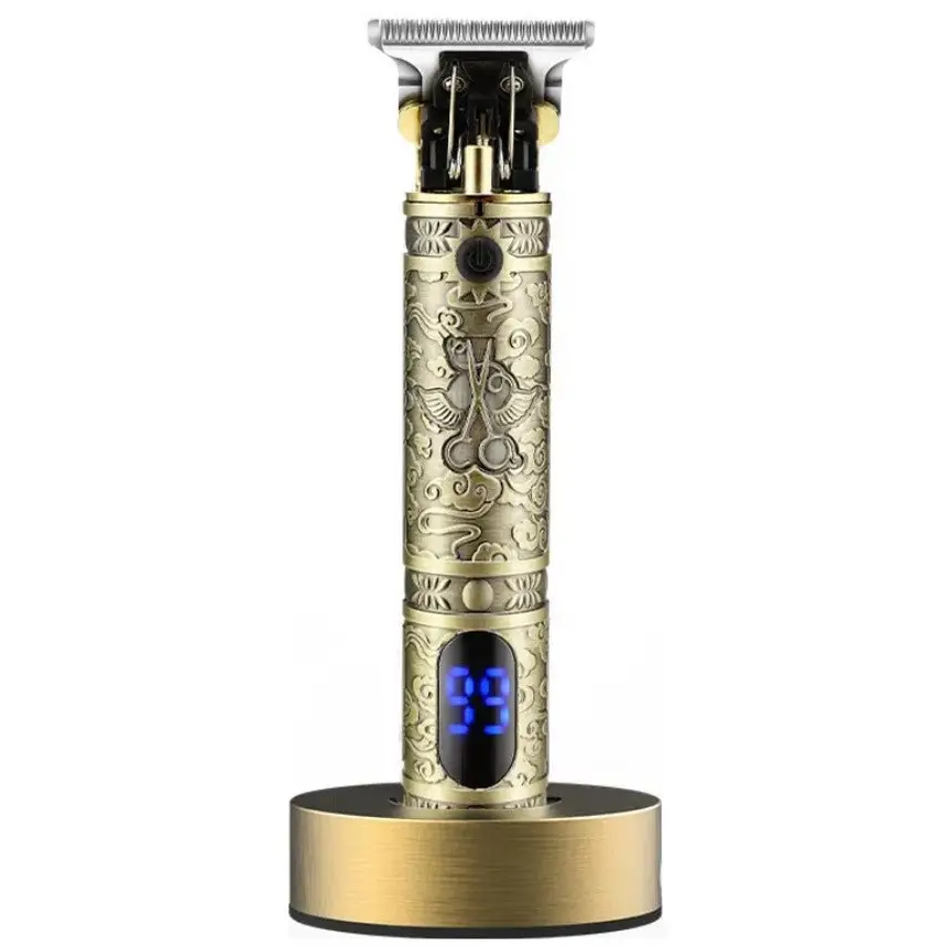 Тример для окантовки з підставкою та кейсом Hots Light Bronze (LM-911)