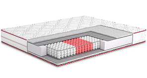 Ортопедичний матрац Кармін 160х200 з незалежними пружинами з ефектом Зима/Літо від Матролюкс