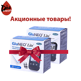 Акційні тест-смужки для глюкометра GluNeo Lite