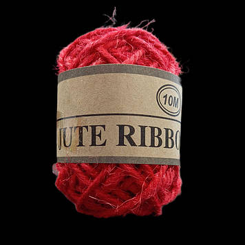 Джутова мотузка 10 м, червона