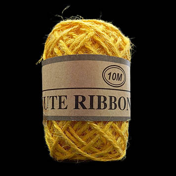 Джутова мотузка 10 м, жовта