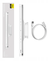 Світлодіодна лампа з аккумулятором портативний лед світильник на магніті Baseus Біла, фото 4