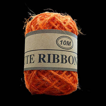 Джутова мотузка 10 м, помаранчева