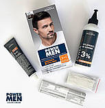 Стійка фарба для волосся, бороди і вусів Joanna Power Men Color Cream 3in1 Hair, Beard & Moustache 02 Темно-коричневий, фото 3