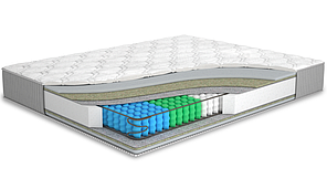 Ортопедичний матрац Мелон 160х200 з незалежним пружина з Ефектом Зима/Літо від Матролюкс