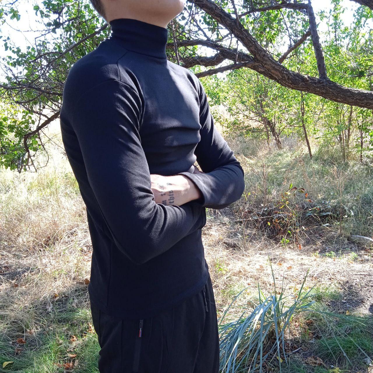 Теплі гольфи на байці,Туреччина Чорні Art: 555, фото 1