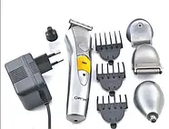 Бездротова акумуляторна машинка триммер для стрижки волосся Gemei 7в1 GM580, фото 3