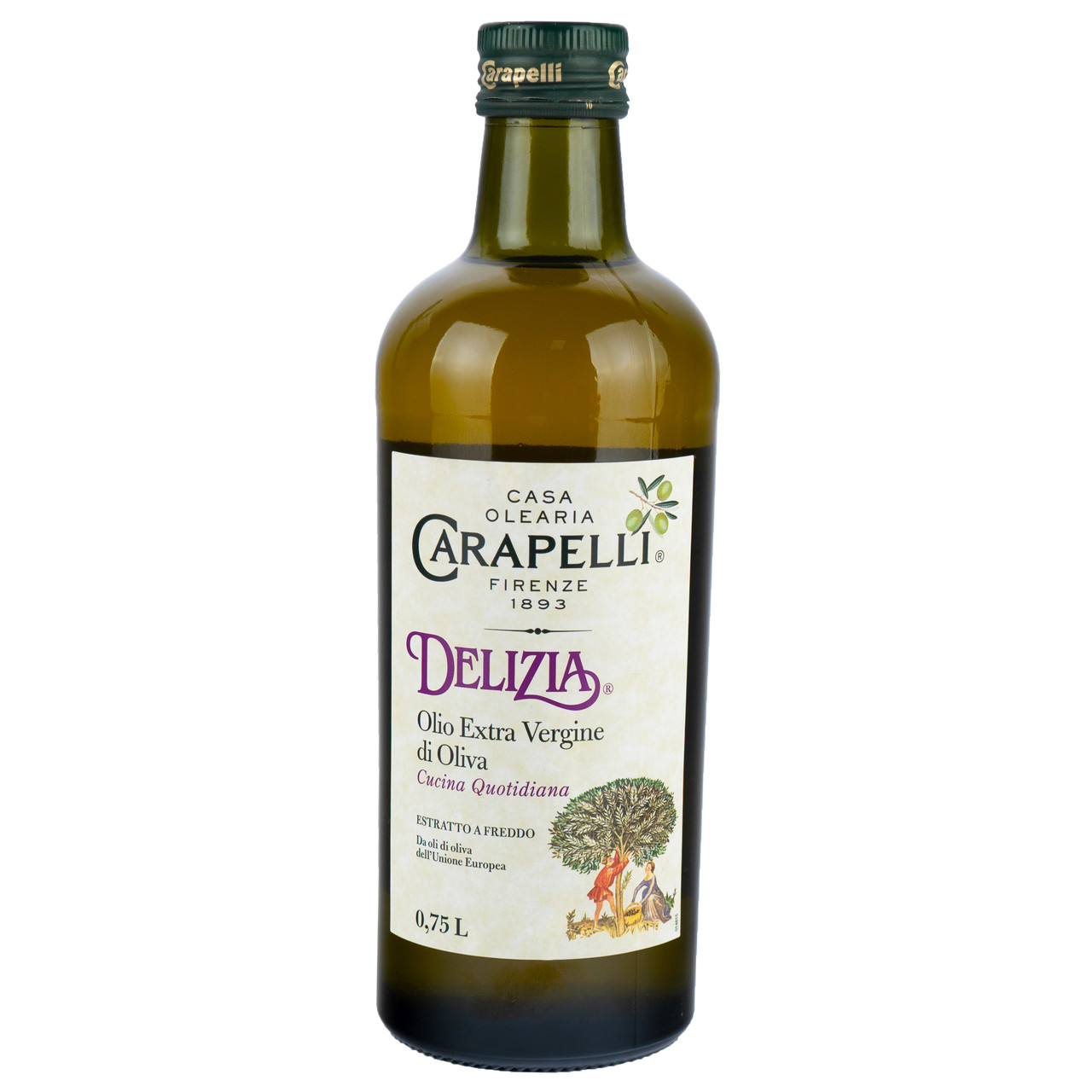 Оливкова олія "Carapelli" Delizia Extra Virgin 750 мл, Італія, фото 1