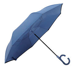 Парасолька жіноча навпаки Up-Brella 1166 Dark Blue