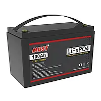 Акумулятор MUST LiFePO4 12V 100Ah літій-залізофосфат