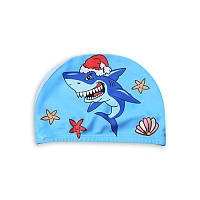 Тканевая шапочка для плавания для детей от 0.7-3 лет, универсальная синего цвета CP-13 A_1 №7