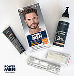 Стійка фарба для волосся, бороди і вусів Joanna Power Men Color Cream 3in1 Hair, Beard & Moustache 04 Натуральний коричневий, фото 3