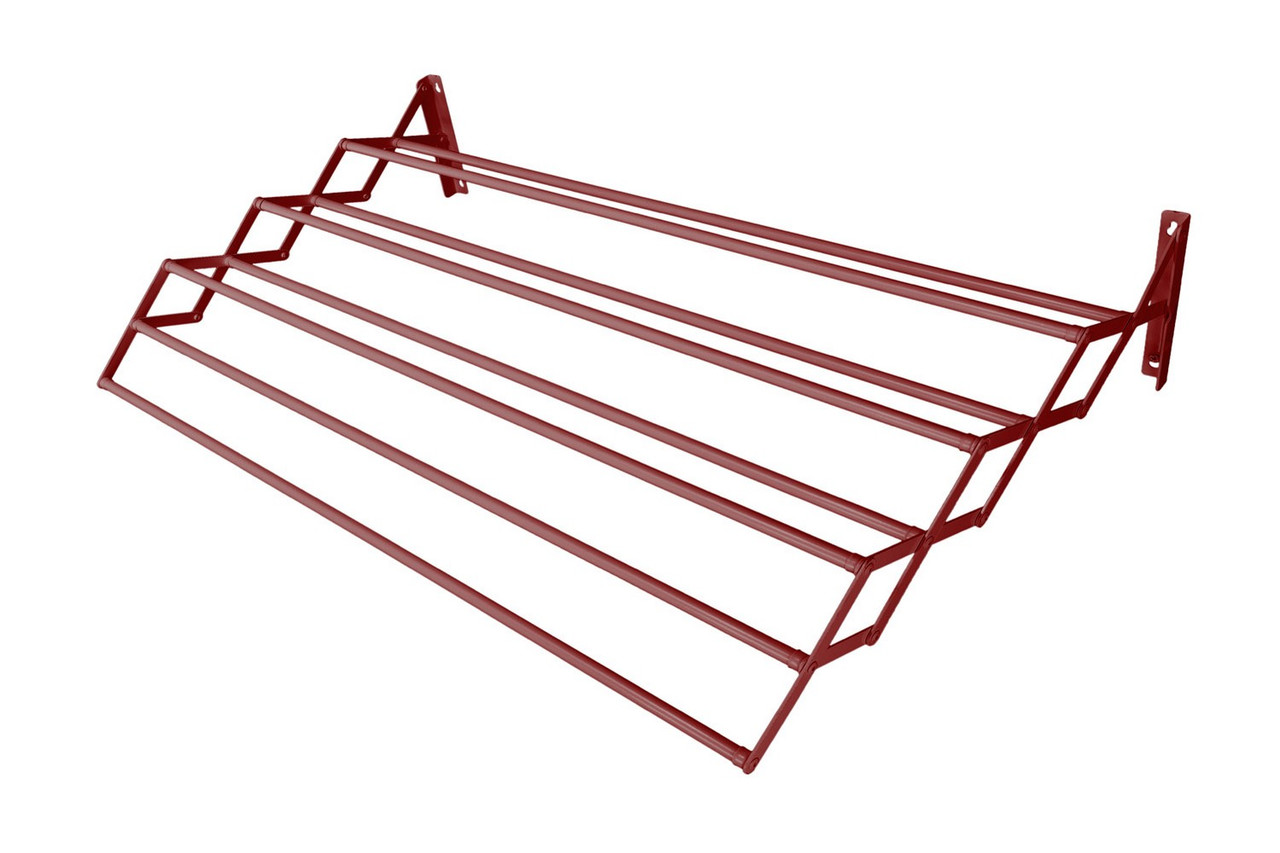 Сушарка для білизни ГОСПОДАР настінна гармонікова 750 мм 8-секційна 6 м коричнева 92-1777, фото 1