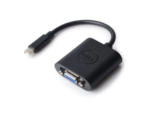 Перехідник-конвертер mini DisplayPort (M) - VGA (F) DELL 0PNKVT оригінал чорний, фото 1
