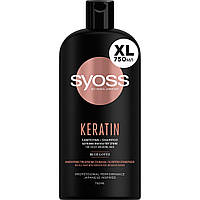 Шампунь Syoss Keratin з Блакитним Лотосом для ламкого волосся 750 мл (5201143725606)