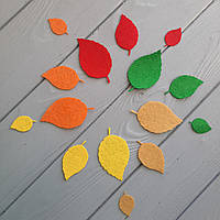 Осіннє листя з китайського фетру. Береза