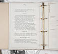 Книга історії роду "Благоденство" у шкіряній обкладинці з кільцевим механізмом, фото 7