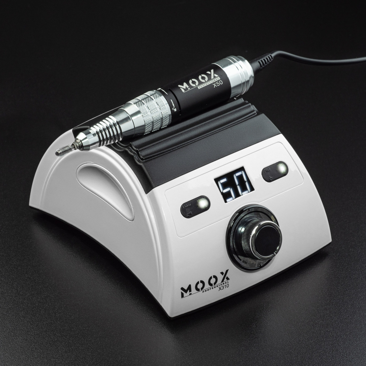 Професійний фрезер Мокс X310 на 70 Вт. - 50000 об./хв. для манікюру та педикюру Білий, фото 1