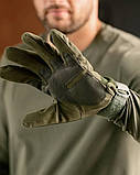 Тактичні рукавички повнопалі Military L Олива (1275), фото 6