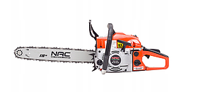 Пила бензинова для дерева NAC CST52-45-01AC побутова бензопила з шиною 40 см
