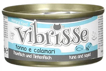 Блок консервованого корму для котів з тунцем і сардинами Croci Vibrisse 24*70 г