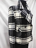 Піджак жіночий в клітинку чорно білий, на підкладці ,Туречина, фото 2