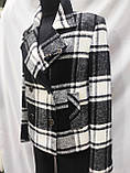 Піджак жіночий в клітинку чорно білий, на підкладці ,Туречина, фото 3
