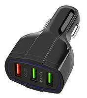 Автомобильная зарядка для телефона быстрая 3x usb 3.0 PLS34F