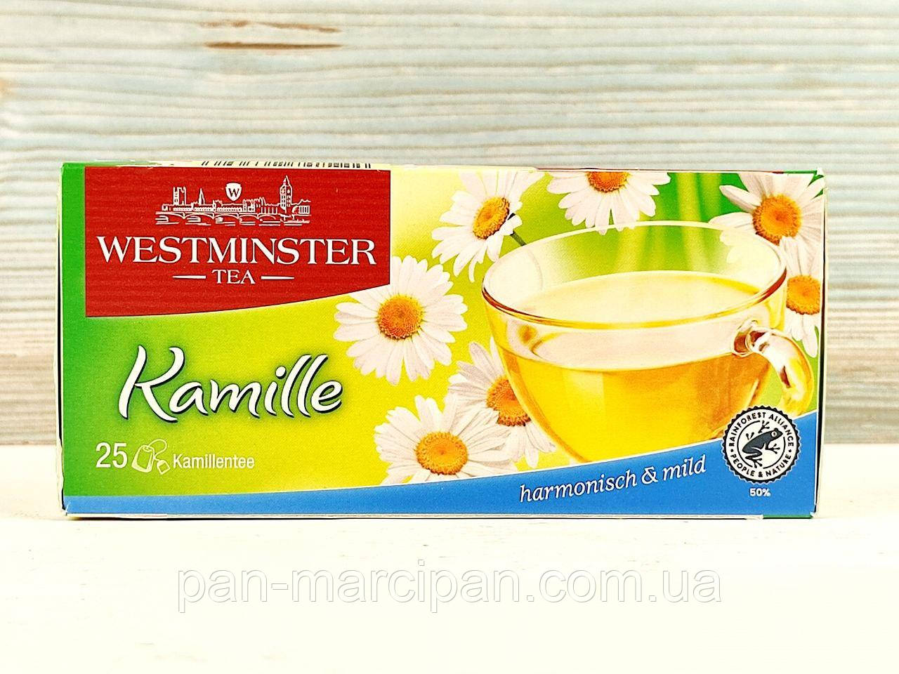 Чай трав'яний ромашковий Westminster Kamille 25 пакетиків 37,5 г Німеччина