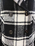 Піджак жіночий в клітинку чорно білий, на підкладці ,Туречина, фото 8