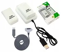 Xbox 360 зарядний пристрій 2x батарея + кабель usb KX7B