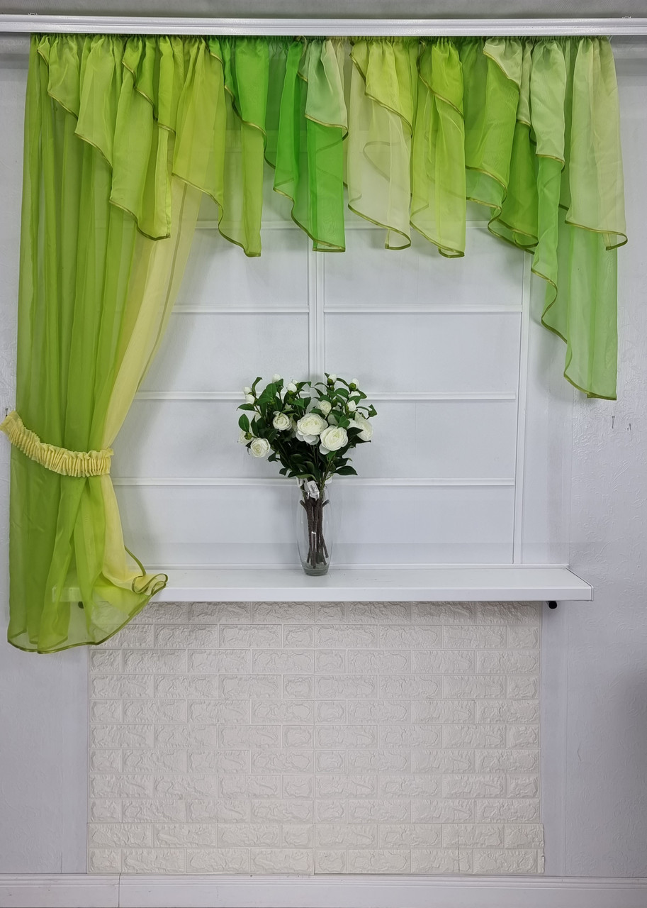 Кухонні штори "Ламбада" Салатова