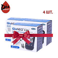 Тест-смужки GluNeo Lite (ГлюНео Лайт) — 4 пачки по 50 шт.