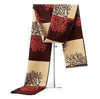 Мужской шарф кашемировый с деревом теплый под пальто 180*30 см