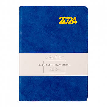 Щоденник датований 2024 Leo Planner Case синій (252424)