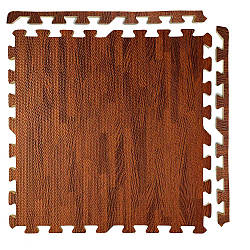 Килимок-пазл м'яка підлога Дерево Яблуня 600*600*10 мм EVA панелі-пазли модульне підлогове покриття (МР10)