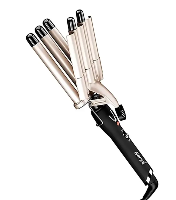 Плойка хвиля з 5 щипцями для завивки волосся Gemei GM2933 45W, фото 1