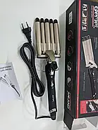 Плойка хвиля з 5 щипцями для завивки волосся Gemei GM2933 45W, фото 4