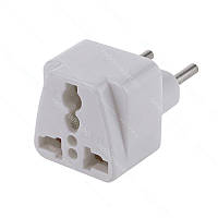 Перехідник вилка тип С (євро) - розетка універсальна