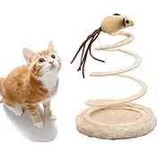 Іграшка для кота — мишка на пружинній основі. Aptel ZW8B