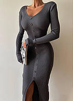 Женское очаровательное платье для идеальной фигуры, 42-46, черный, беж, мокко, серый, машинная вязка, трикотаж