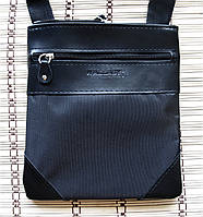 Мужская сумка esW264 черная барсетка через плечо Планшет 23х20см