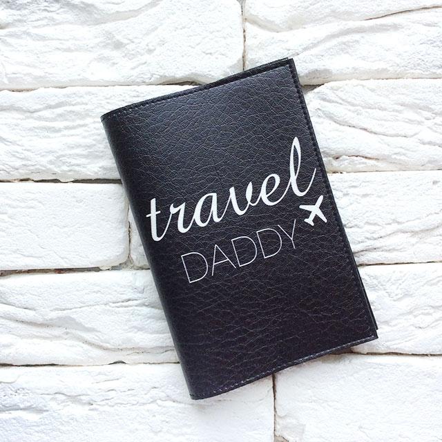 Обкладинка для паспорта Travel Daddy 2 (чорний), фото 1